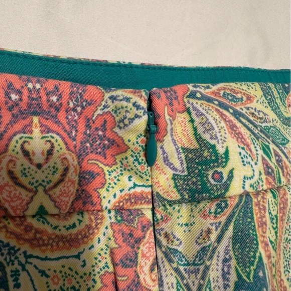 Ann Taylor Madison Paisley Skirt Size 8 - Picture 8 of 13